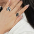 Sea wave ring